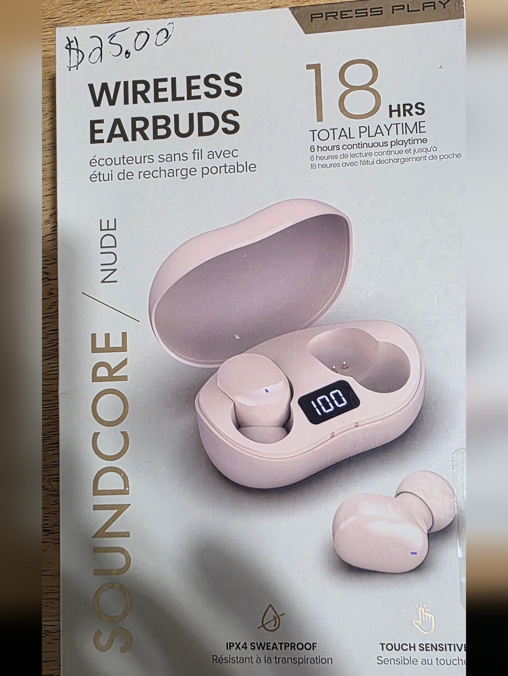 Soundcore Nude Wireless Earbuds - Pink Wireless Earbuds with Charging Case